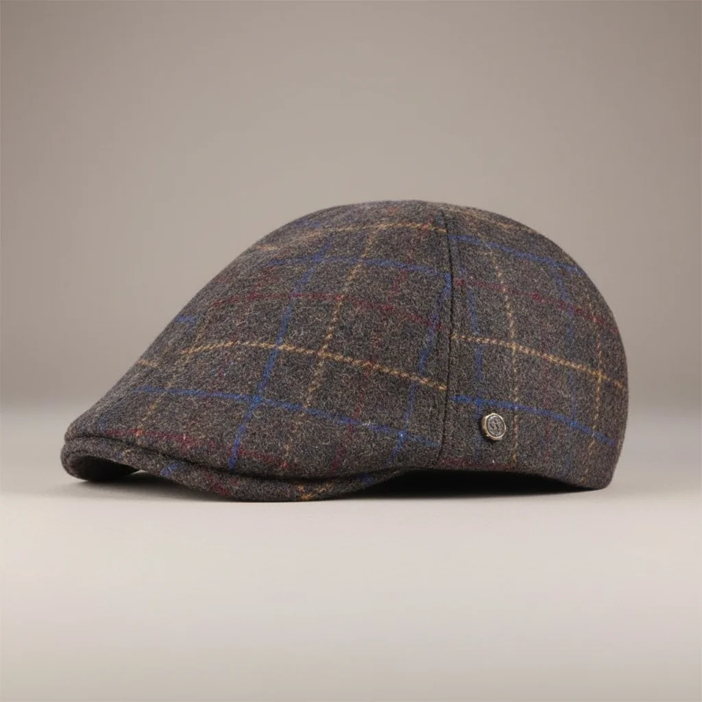 Casquette plate laine homme style authentique - Vue 2 - casquette plate