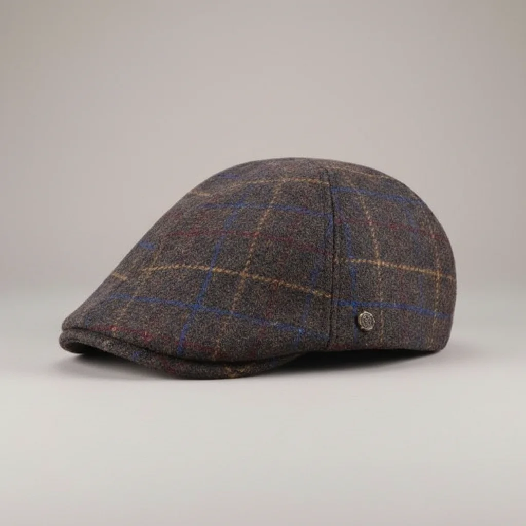 Casquette plate laine homme style authentique - Vue 3 - casquette plate