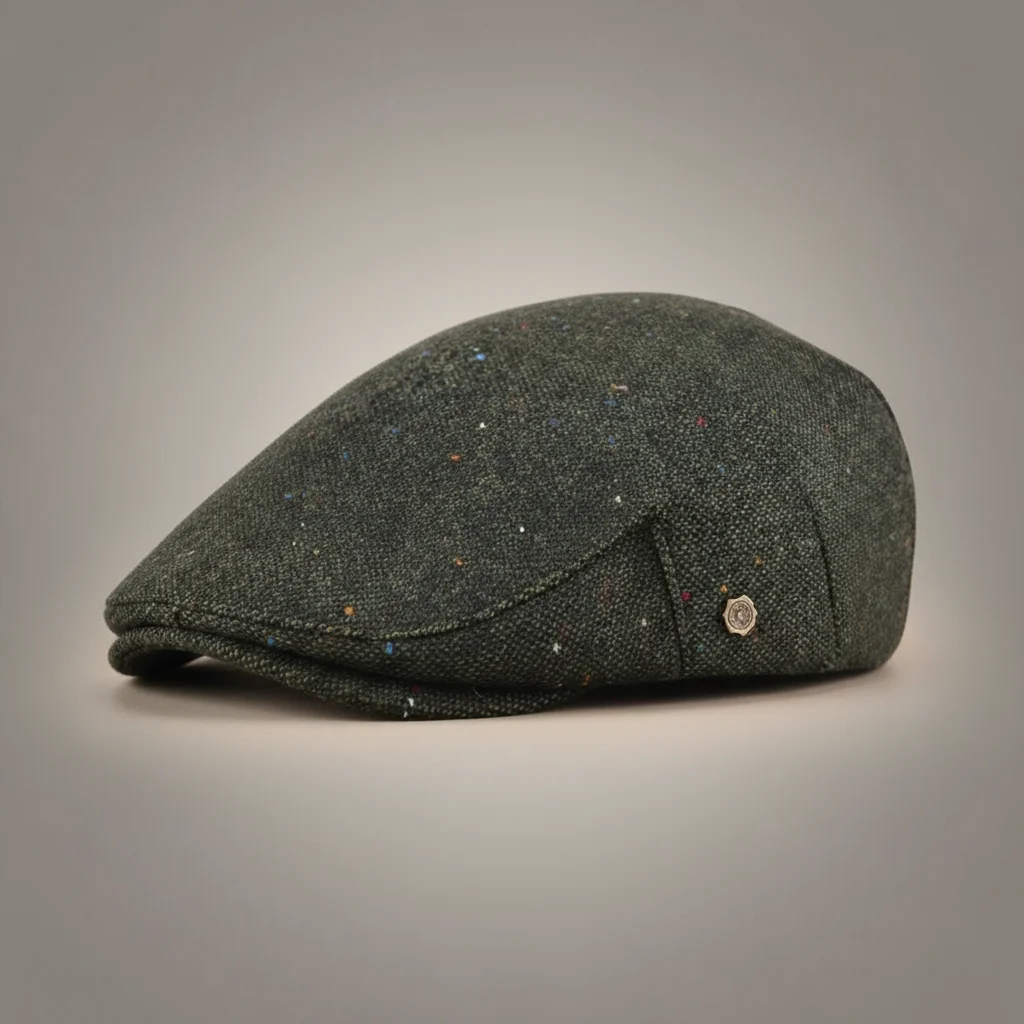 Casquette plate laine homme style campagne ajustable - Vue 1 - casquette plate