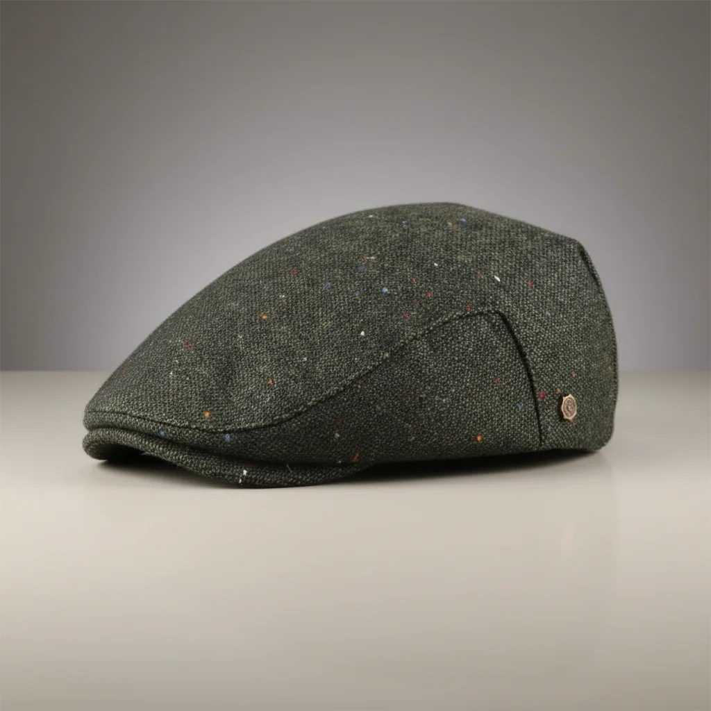 Casquette plate laine homme style campagne ajustable - Vue 3 - casquette plate