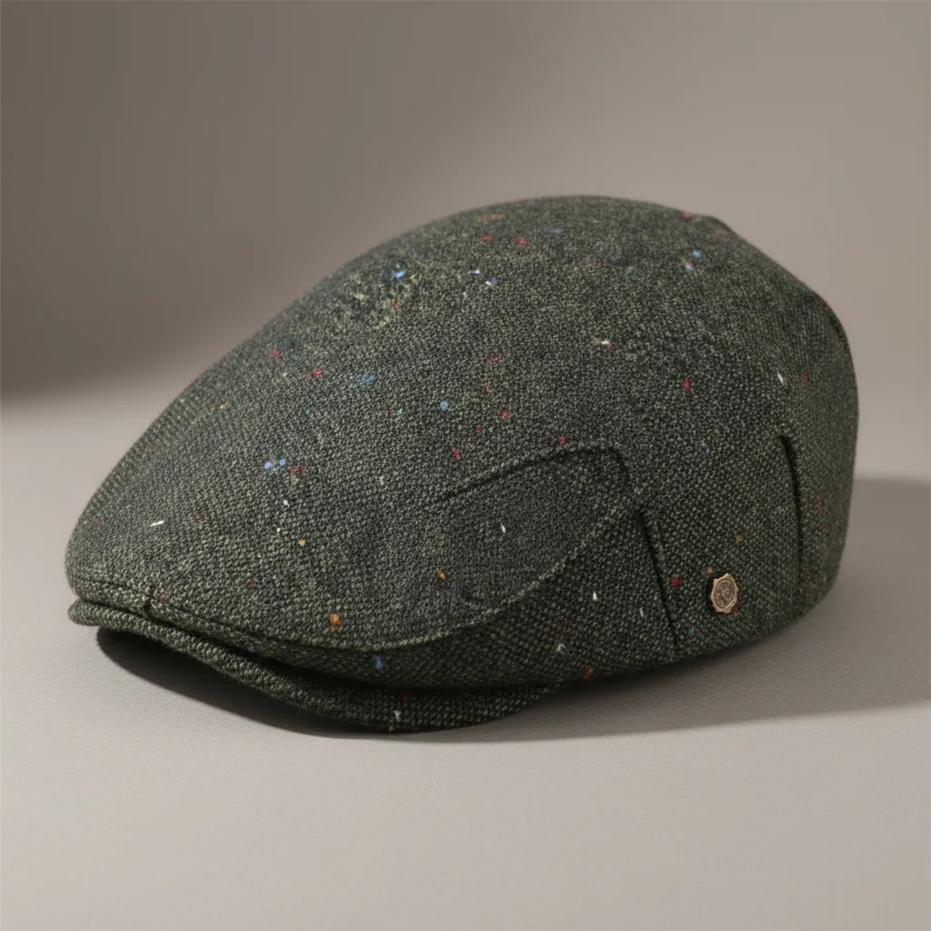 Casquette plate laine homme style campagne ajustable - Vue 4 - casquette plate