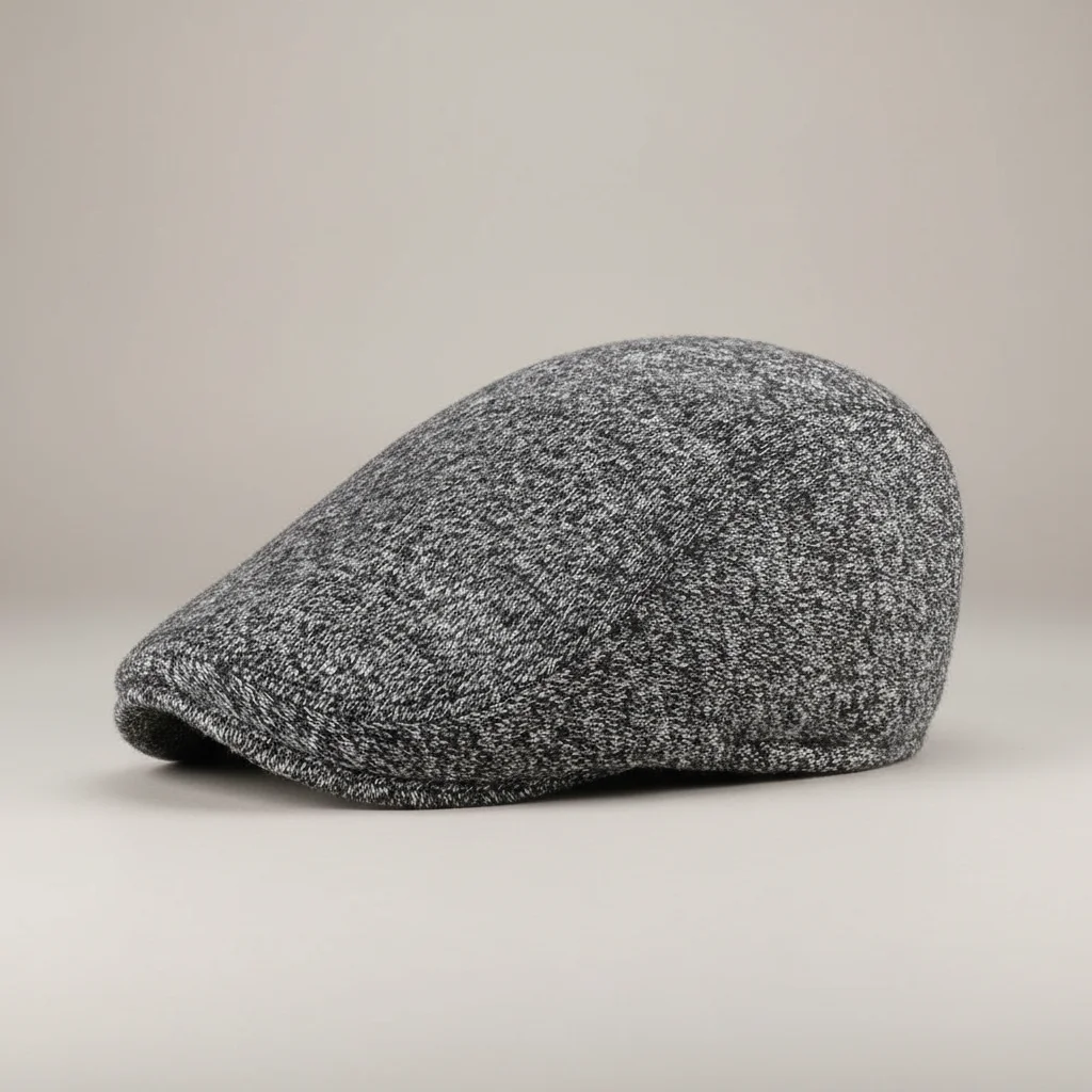 Casquette plate laine homme style hiver ajustable - Vue 6 - casquette plate