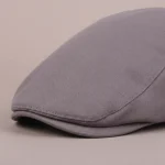 casquette plate lin et coton ajustable - Vue 4 - casquette plate