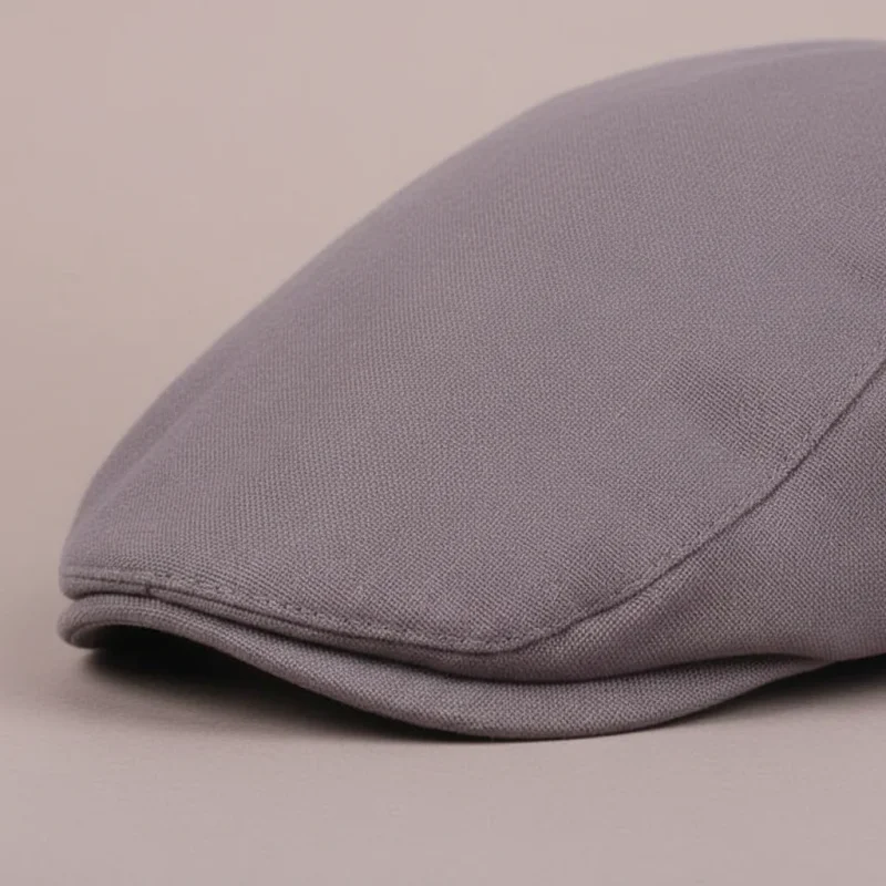 casquette plate lin et coton ajustable - Vue 4 - casquette plate