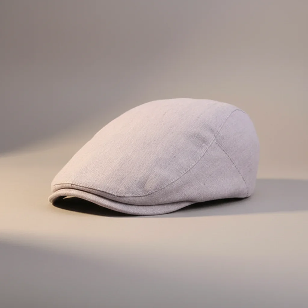 Casquette plate lin homme ajustable été - Vue 1 - casquette plate