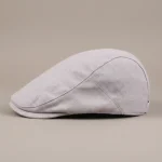 Casquette plate lin homme ajustable été - Vue 2 - casquette plate