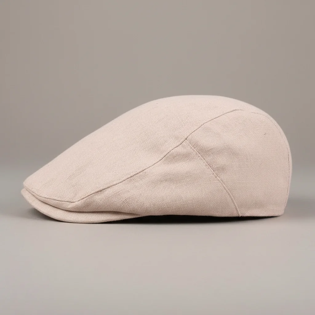 casquette plate lin homme ajustable été - Vue 2 - casquette plate