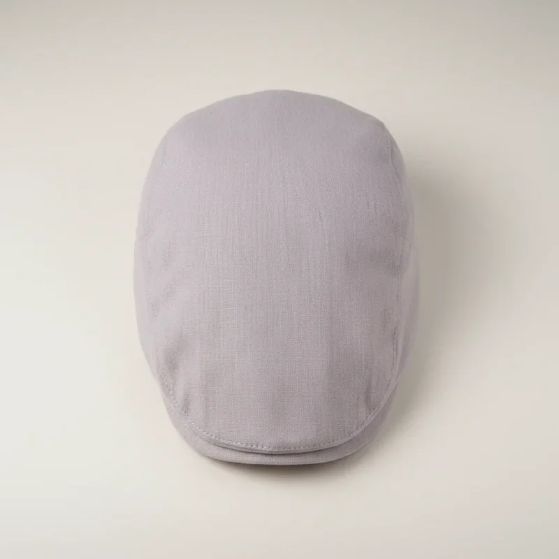 Casquette plate lin homme ajustable été - Vue 3 - casquette plate