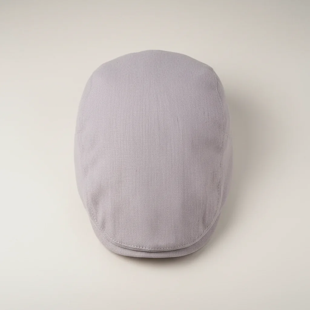 Casquette plate lin homme ajustable été - Vue 3 - casquette plate