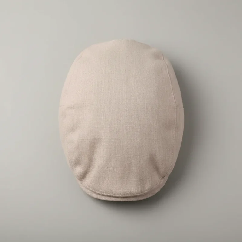 casquette plate lin homme ajustable été - Vue 3 - casquette plate