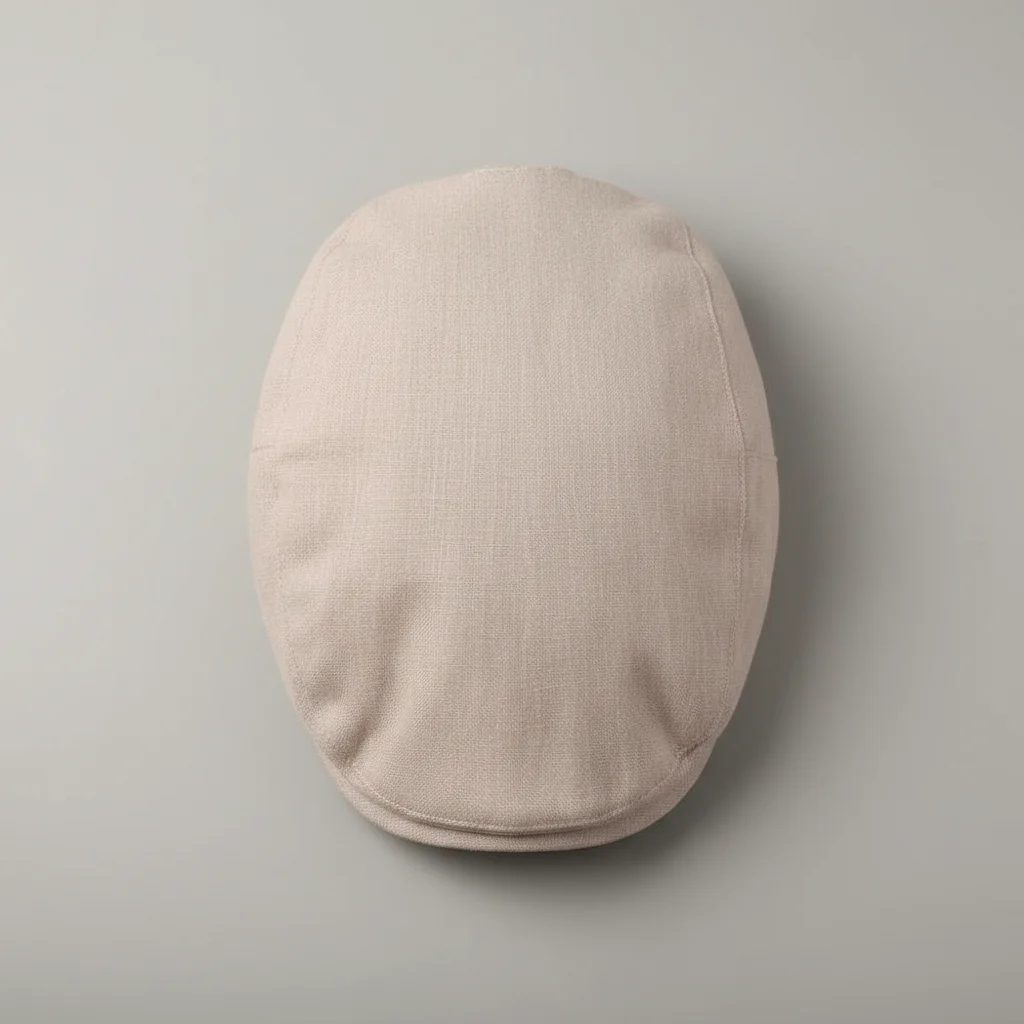 casquette plate lin homme ajustable été - Vue 3 - casquette plate