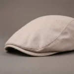 casquette plate lin homme ajustable été - Vue 4 - casquette plate