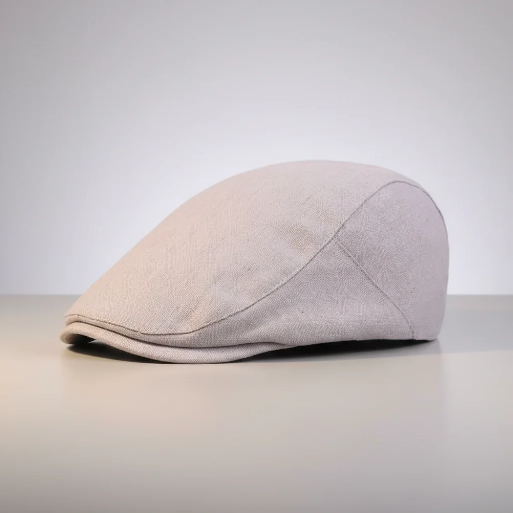 Casquette plate lin homme ajustable été - Vue 5 - casquette plate