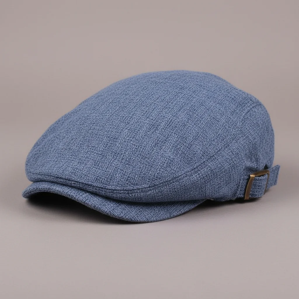 Casquette plate lin homme été ajustable - Vue 1 - casquette plate