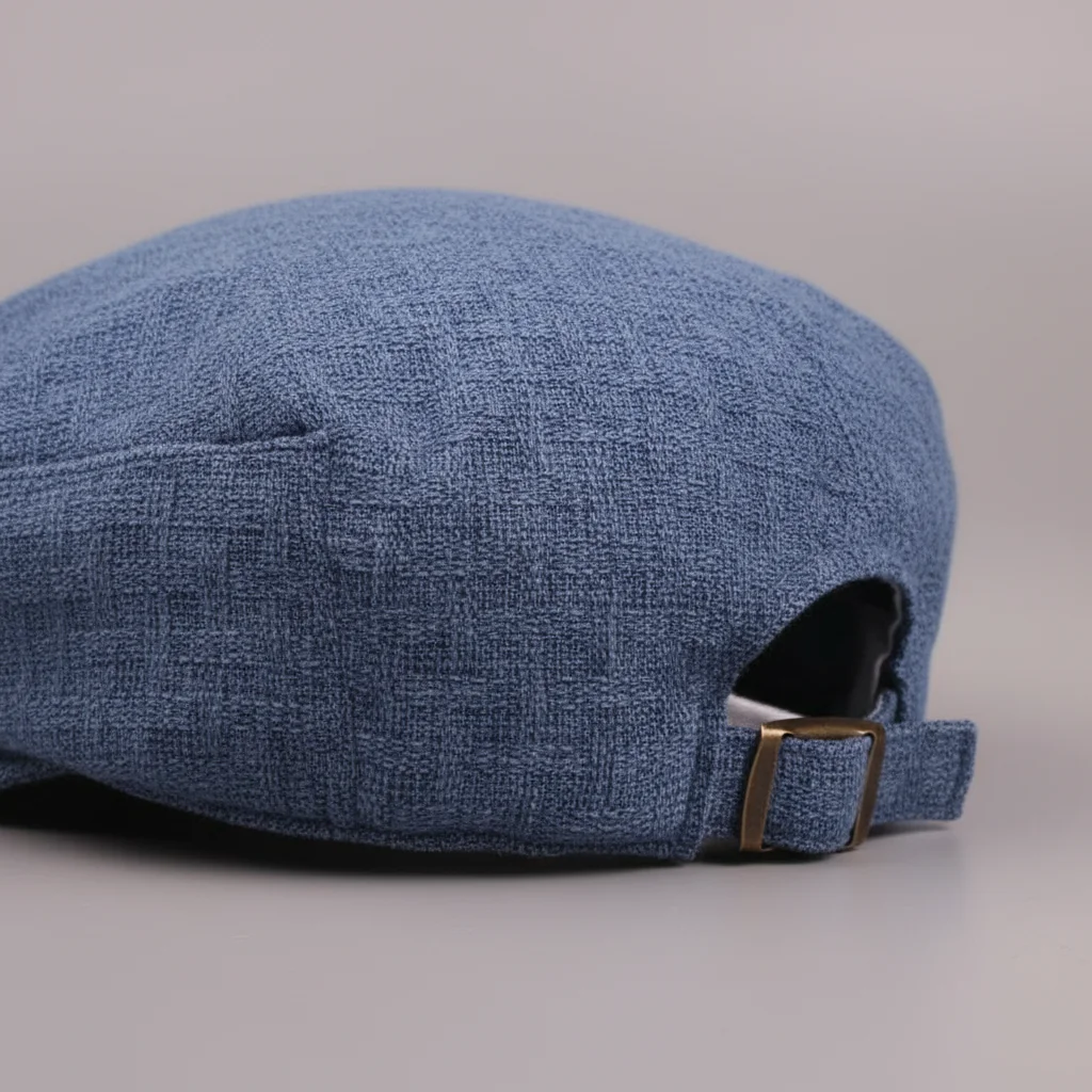 Casquette plate lin homme été ajustable - Vue 2 - casquette plate