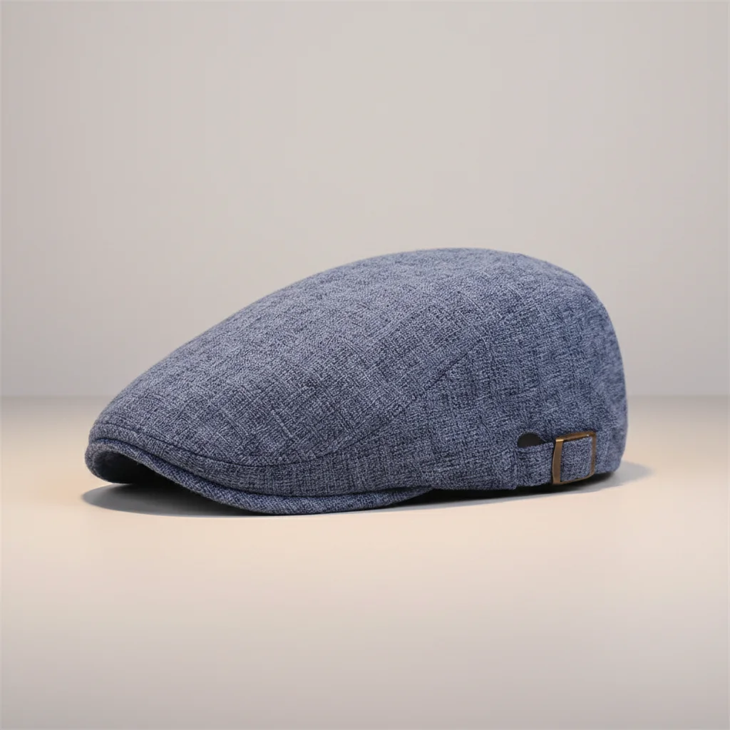Casquette plate lin homme été ajustable - Vue 6 - casquette plate