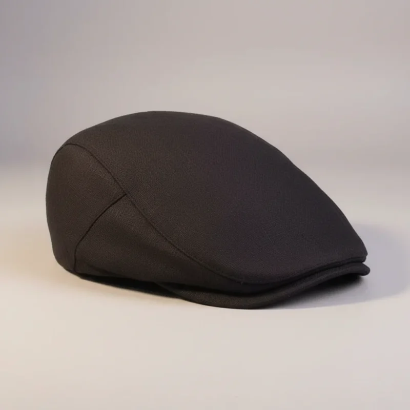 Casquette plate lin homme style indémodable - Vue 3 - casquette plate