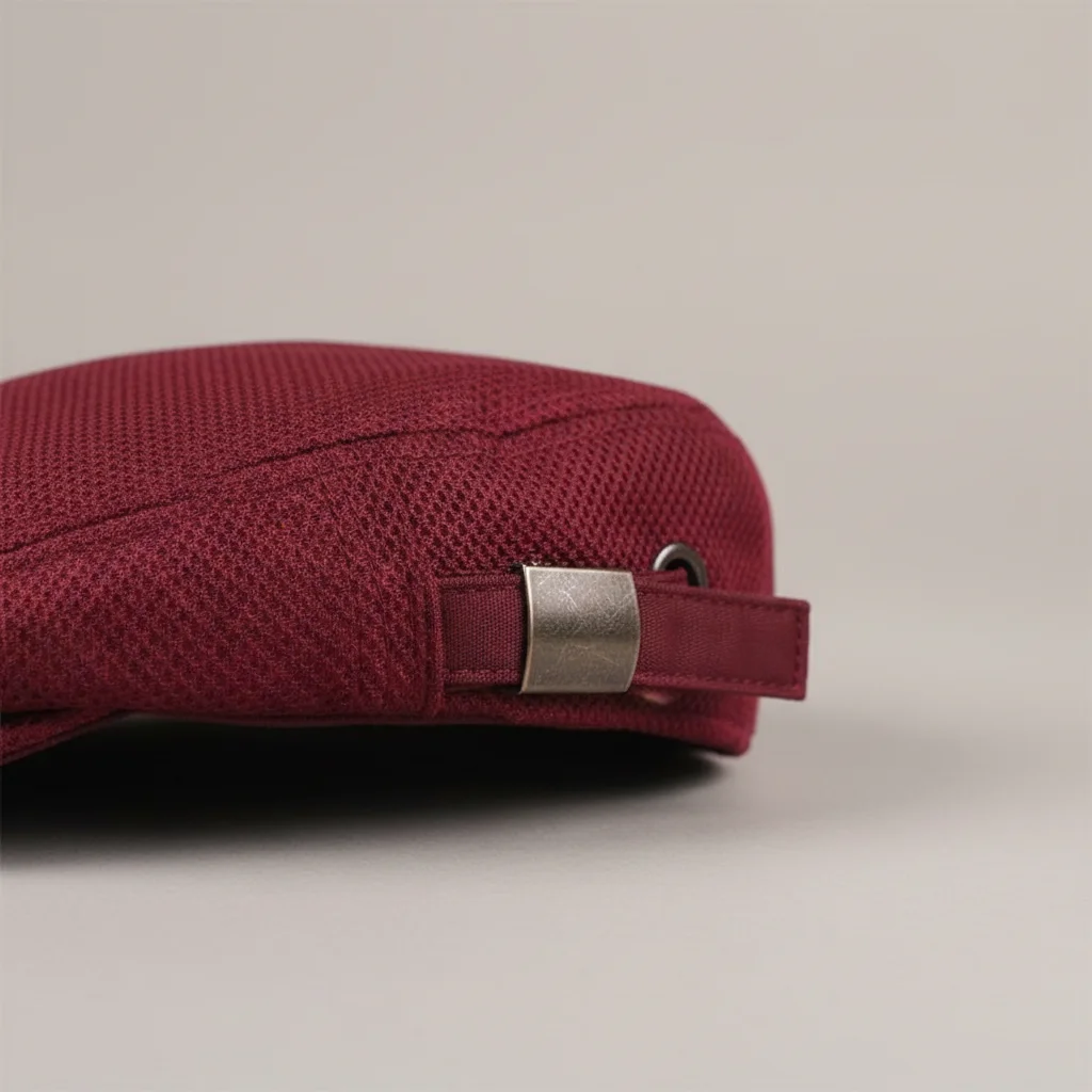 Casquette plate polyester bordeaux ajustable - Vue 6 - casquette plate