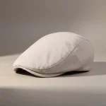 Casquette plate polyester homme ajustable beige - Vue 1 - casquette plate