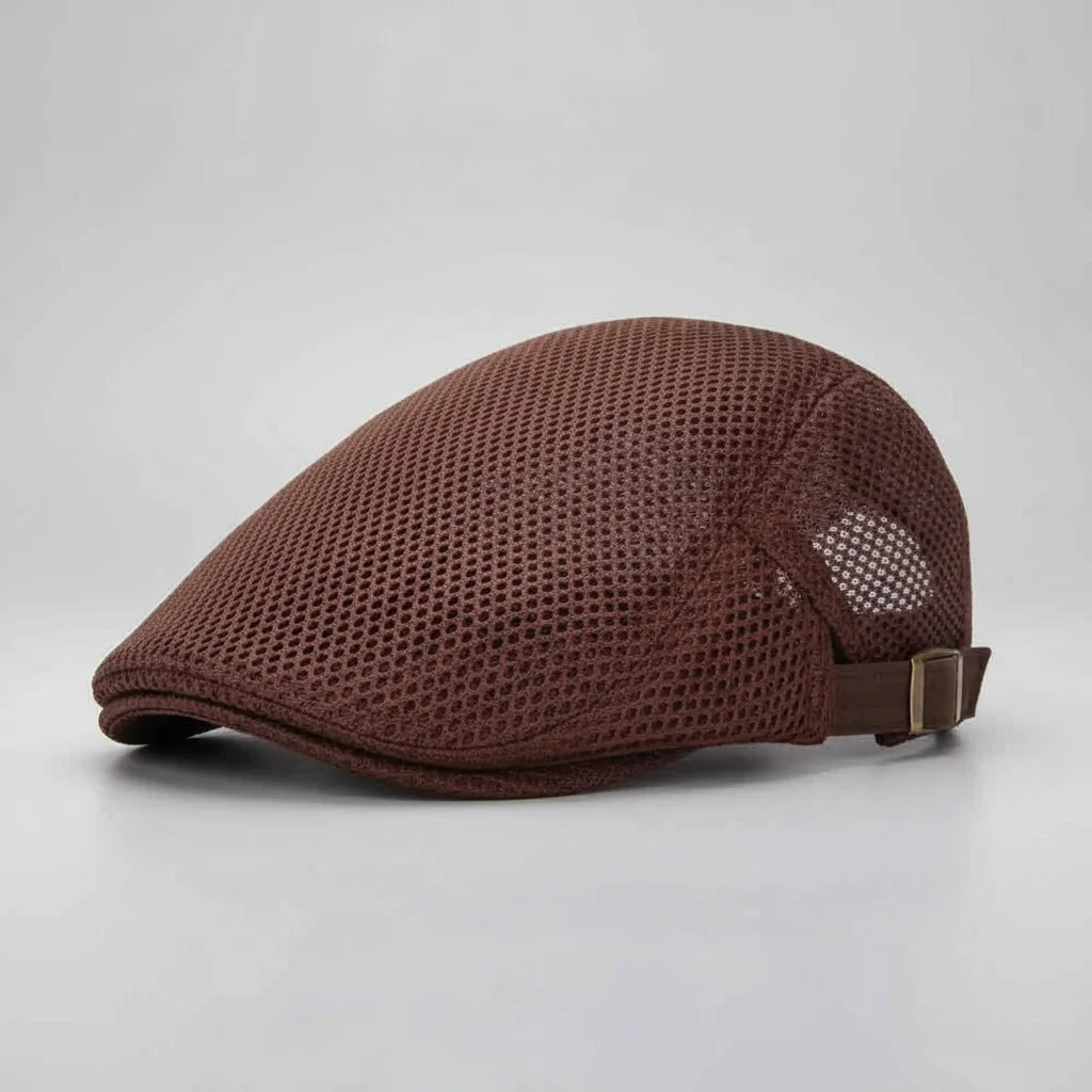 Casquette plate polyester homme été aérée - Vue 1 - casquette plate