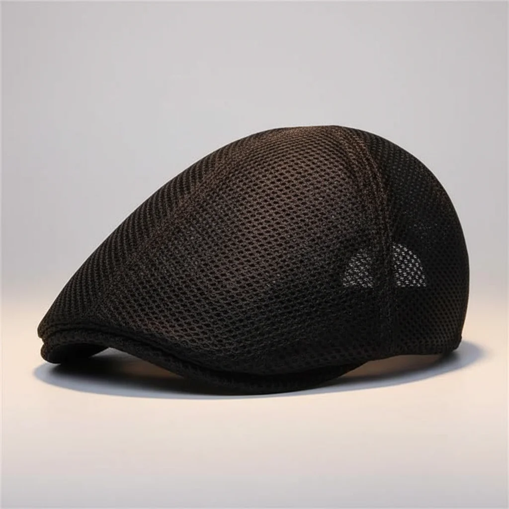 Casquette plate polyester homme maille aérée - Vue 1 - casquette plate