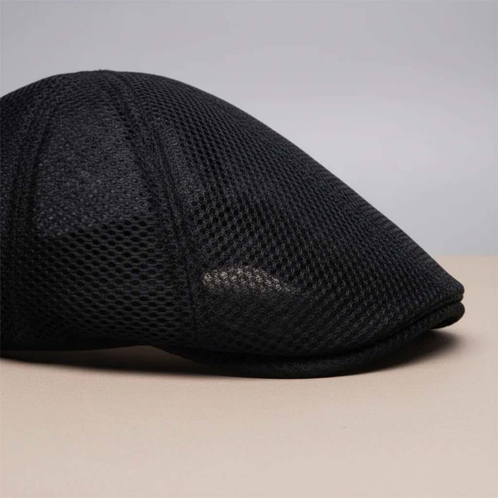Casquette plate polyester homme maille aérée - Vue 4 - casquette plate