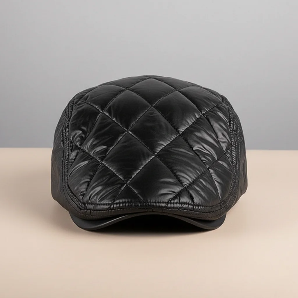Casquette plate polyester homme style soigné - Vue 1 - casquette plate