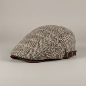 Casquette plate polyester motif chevrons ajustable - Vue 1 - casquette plate
