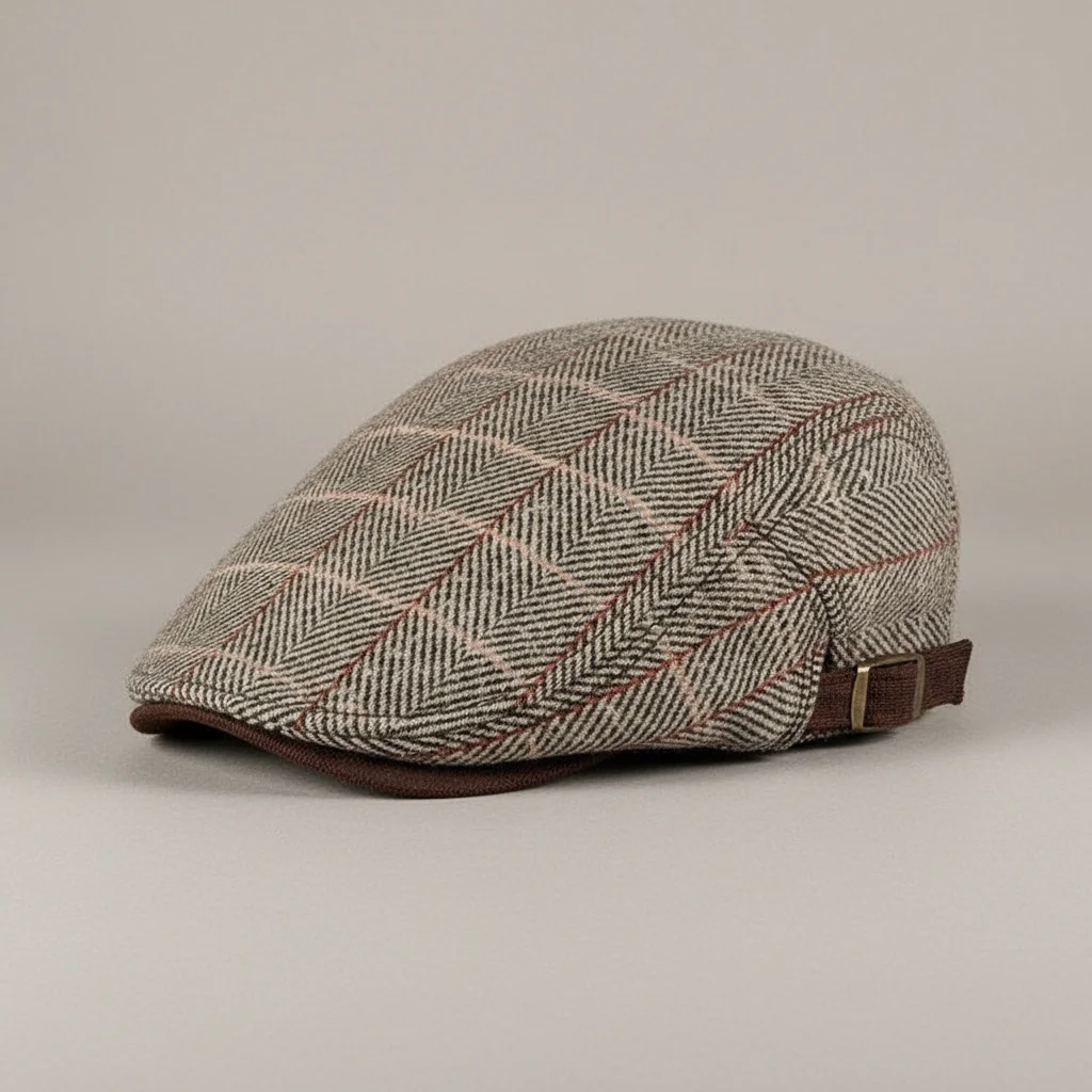 Casquette plate polyester motif chevrons ajustable - Vue 1 - casquette plate