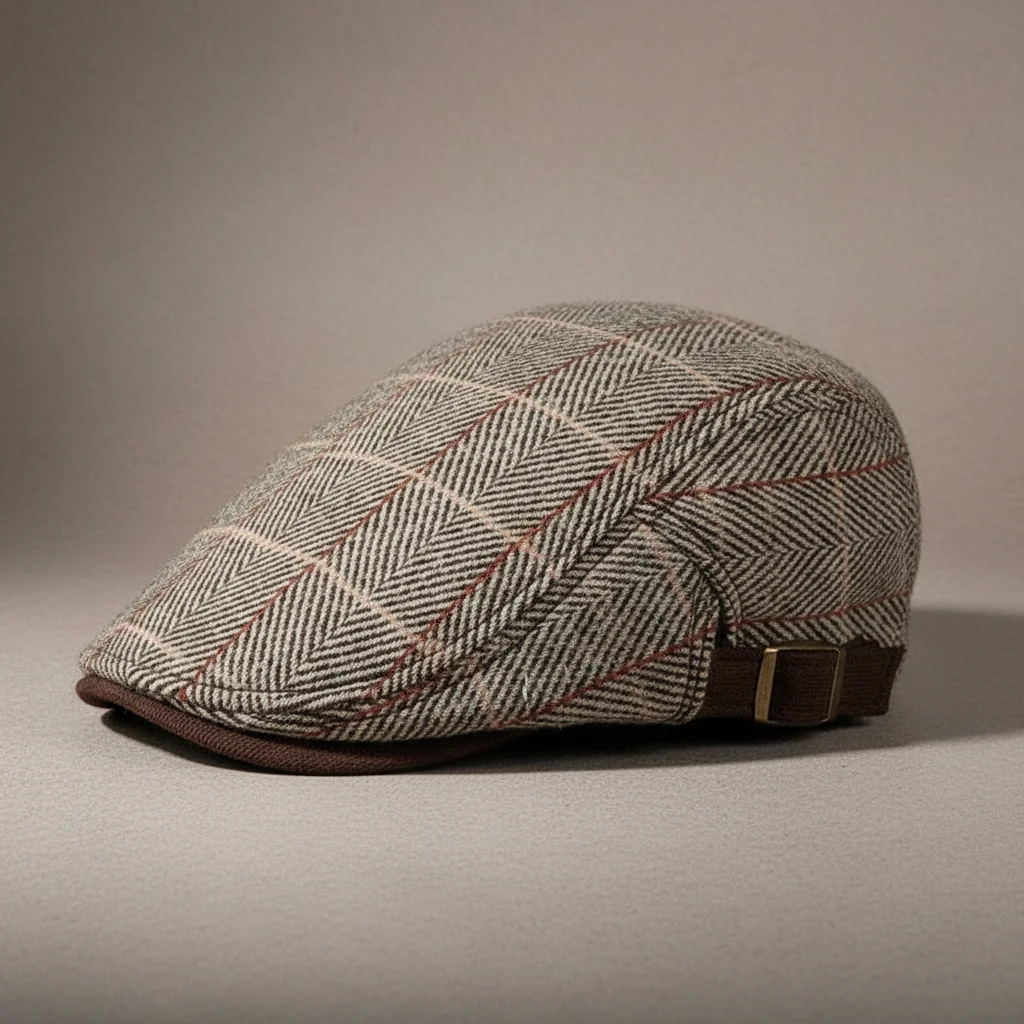 Casquette plate polyester motif chevrons ajustable - Vue 2 - casquette plate
