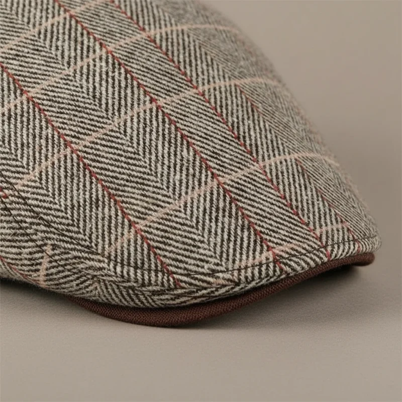 Casquette plate polyester motif chevrons ajustable - Vue 4 - casquette plate