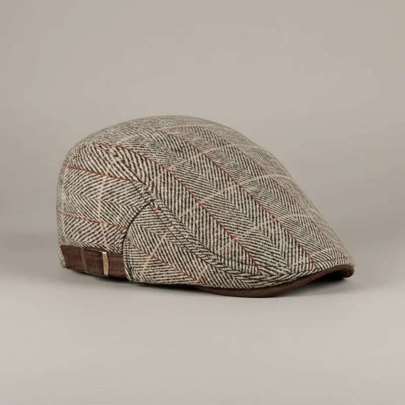 Casquette plate polyester motif chevrons ajustable - Vue 5 - casquette plate