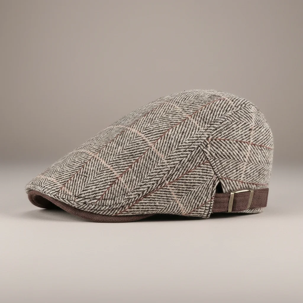 Casquette plate polyester motif chevrons ajustable - Vue 6 - casquette plate