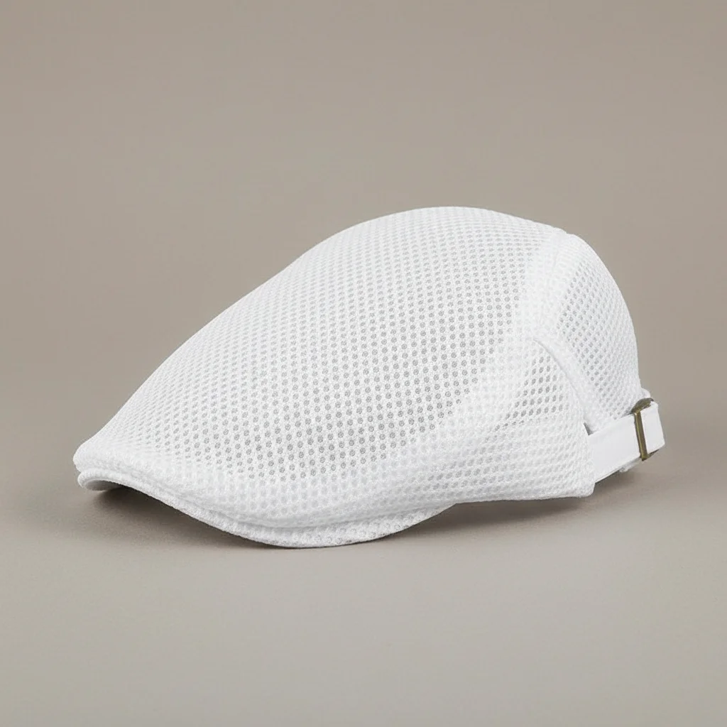 Casquette plate polyester respirant homme été - Vue 1 - casquette plate