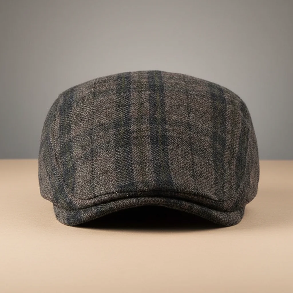 Casquette plate tweed ajustable confort - Vue 1 - casquette plate