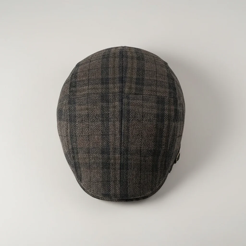 Casquette plate tweed ajustable confort - Vue 3 - casquette plate