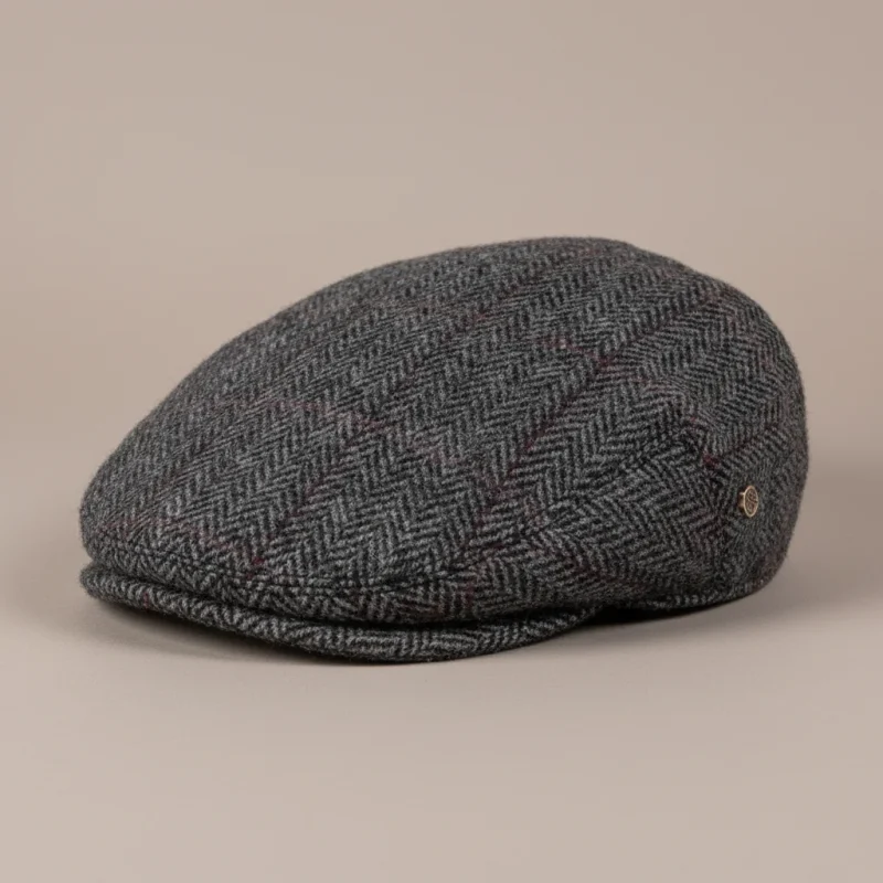 Casquette plate tweed homme style business - Vue 1 - casquette plate