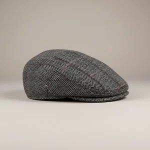 Casquette plate tweed homme style business - Vue 2 - casquette plate