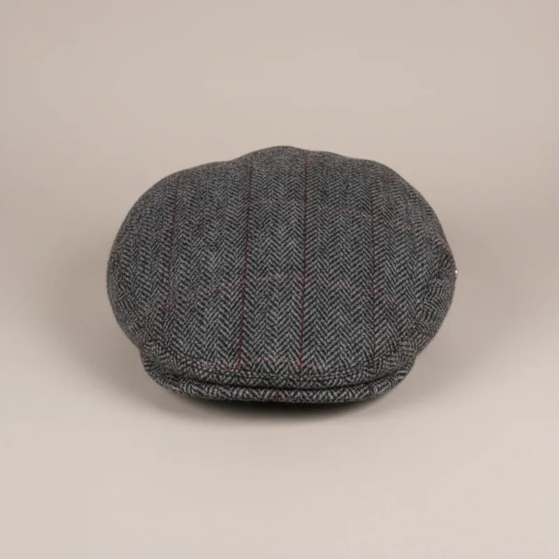 Casquette plate tweed homme style business - Vue 3 - casquette plate