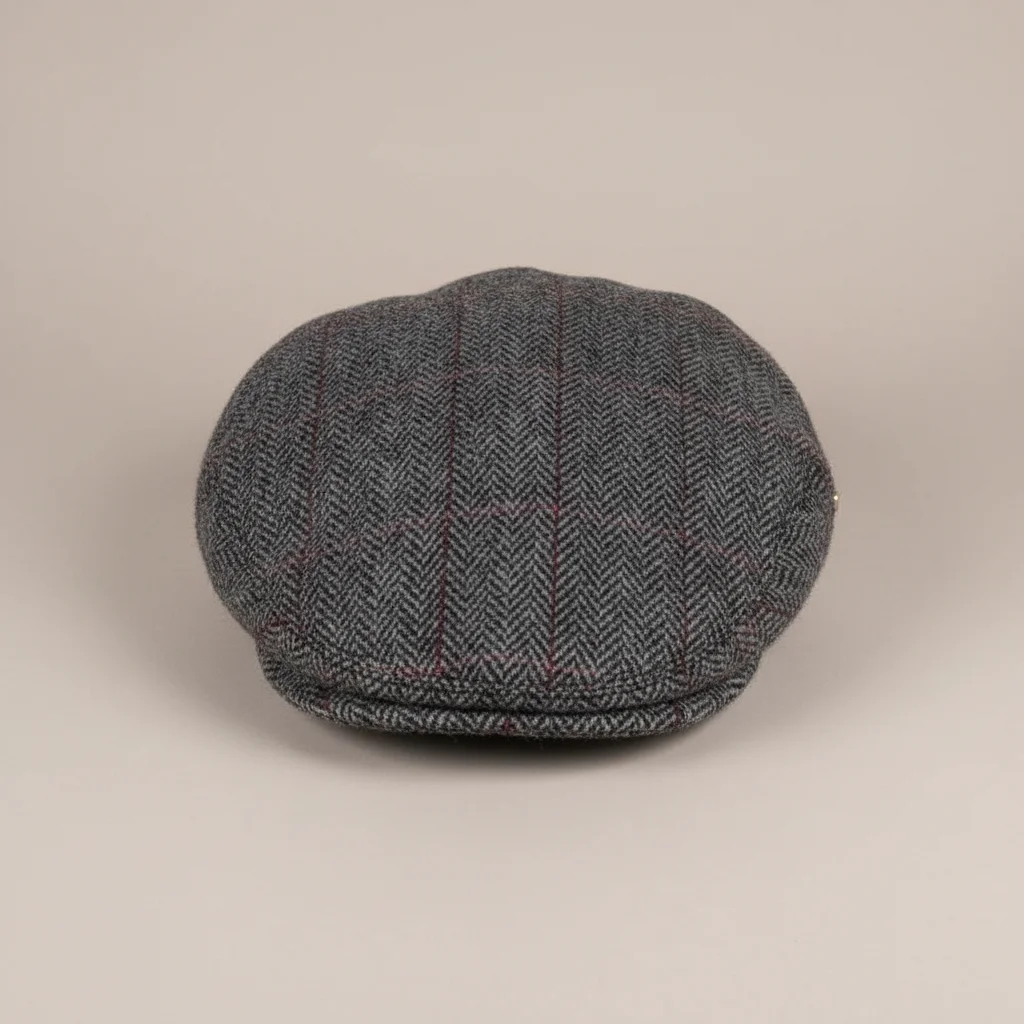 Casquette plate tweed homme style business - Vue 3 - casquette plate
