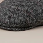 Casquette plate tweed homme style business - Vue 4 - casquette plate