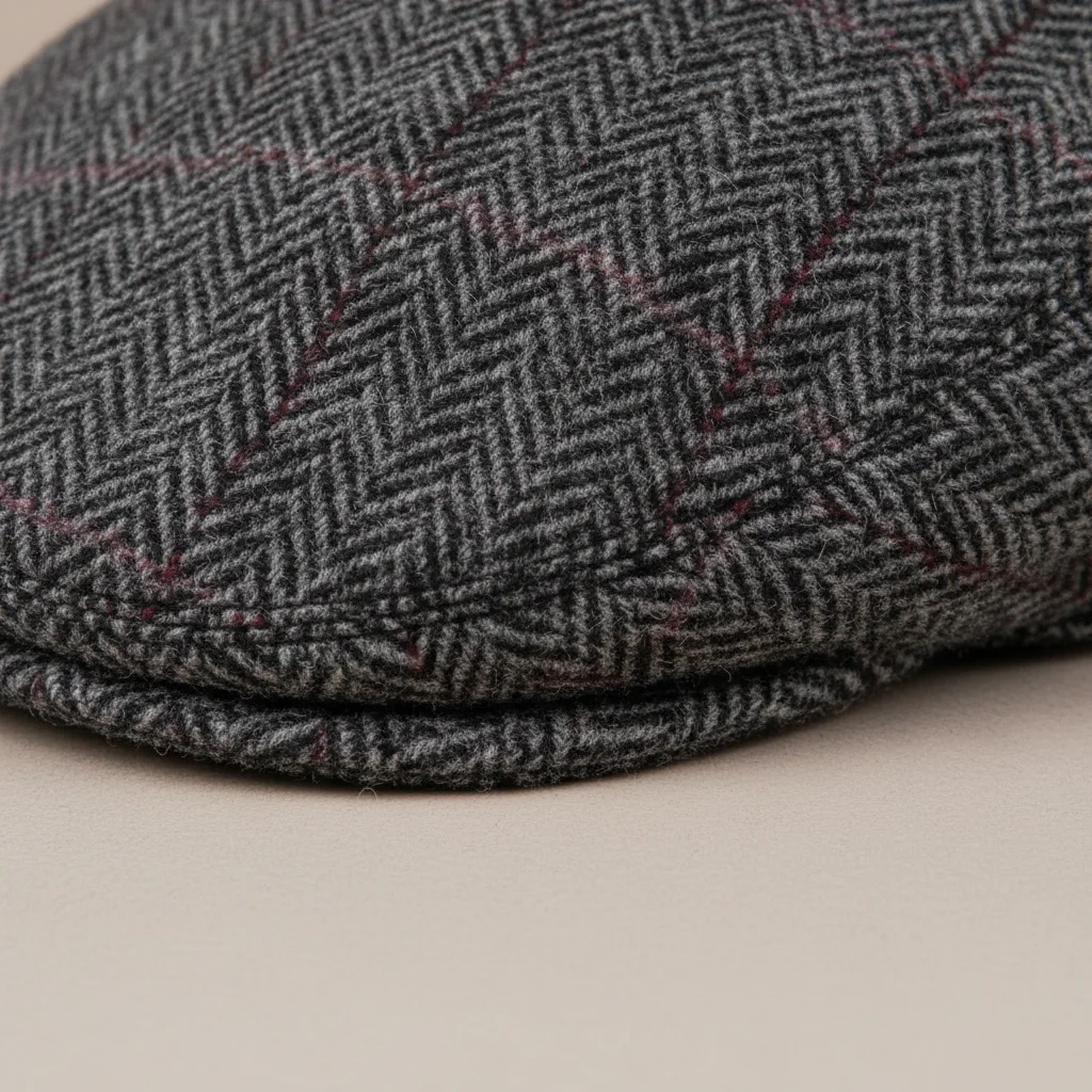 Casquette plate tweed homme style business - Vue 4 - casquette plate