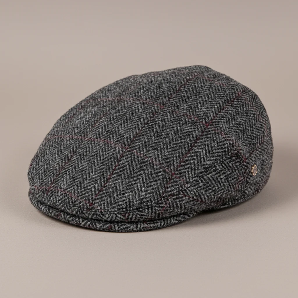 Casquette plate tweed homme style business - Vue 5 - casquette plate