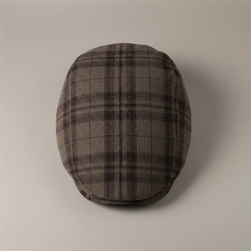 Casquette plate tweed homme style classique - Vue 3 - casquette plate