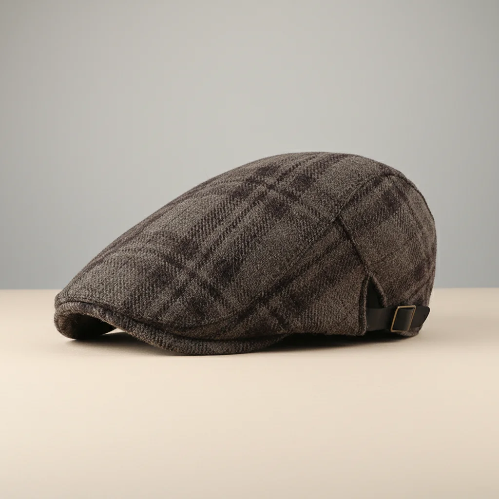 Casquette plate tweed homme style classique - Vue 6 - casquette plate