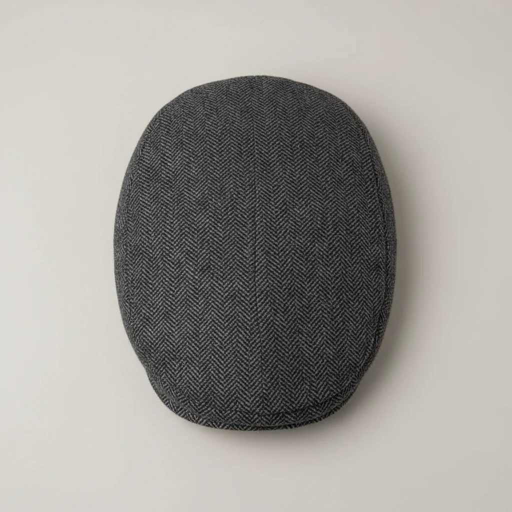 Casquette plate tweed homme style moderne - Vue 3 - casquette plate