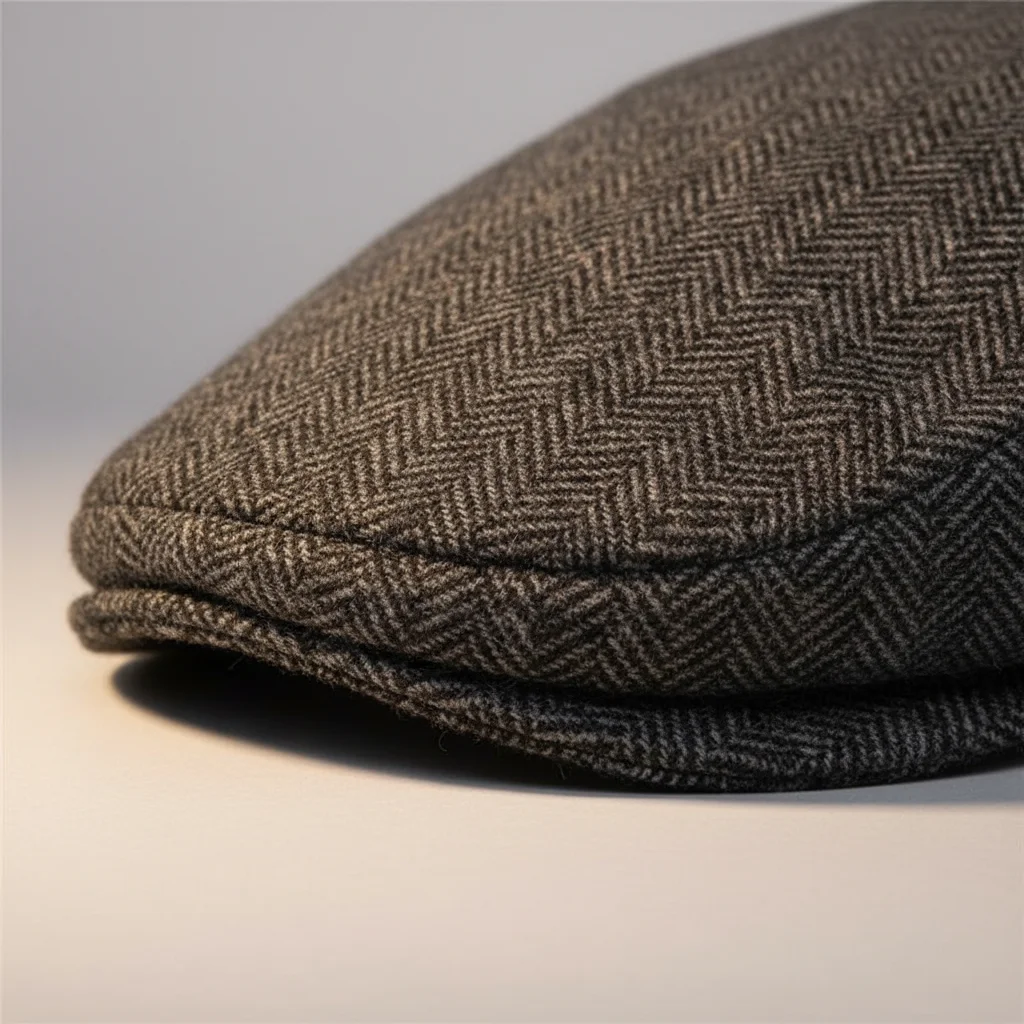 Casquette plate tweed homme style moderne - Vue 4 - casquette plate