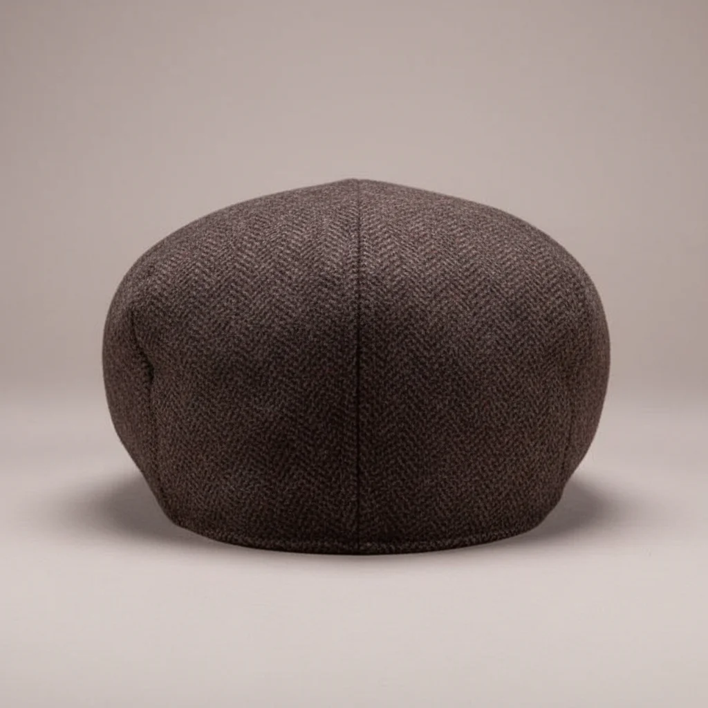 Casquette plate tweed homme style peaky blinders - Vue 3 - casquette plate
