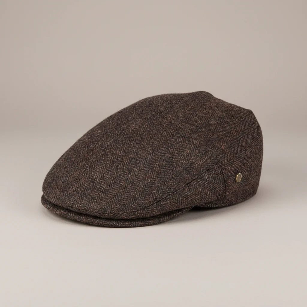 Casquette plate tweed homme style peaky blinders - Vue 6 - casquette plate